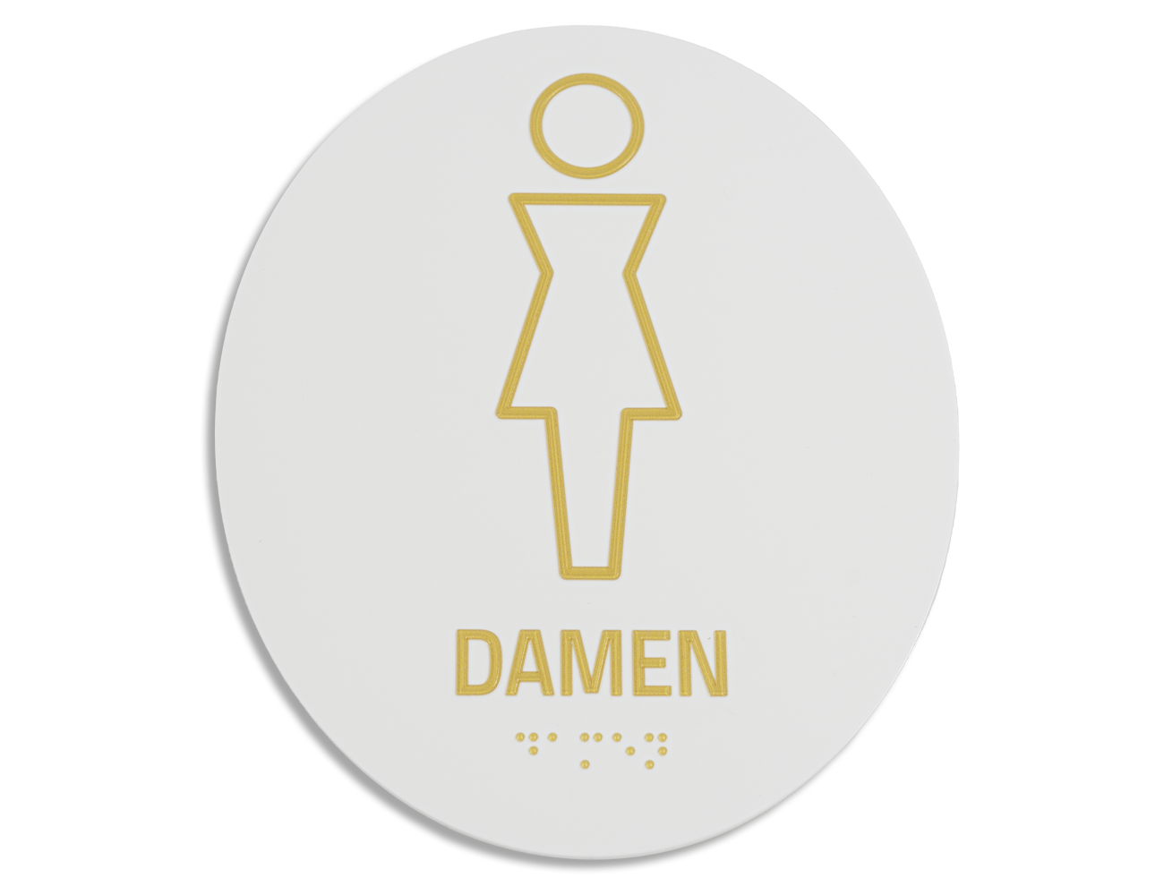 Piktogrammschild Acryl TAKTIL weiß - AKTION