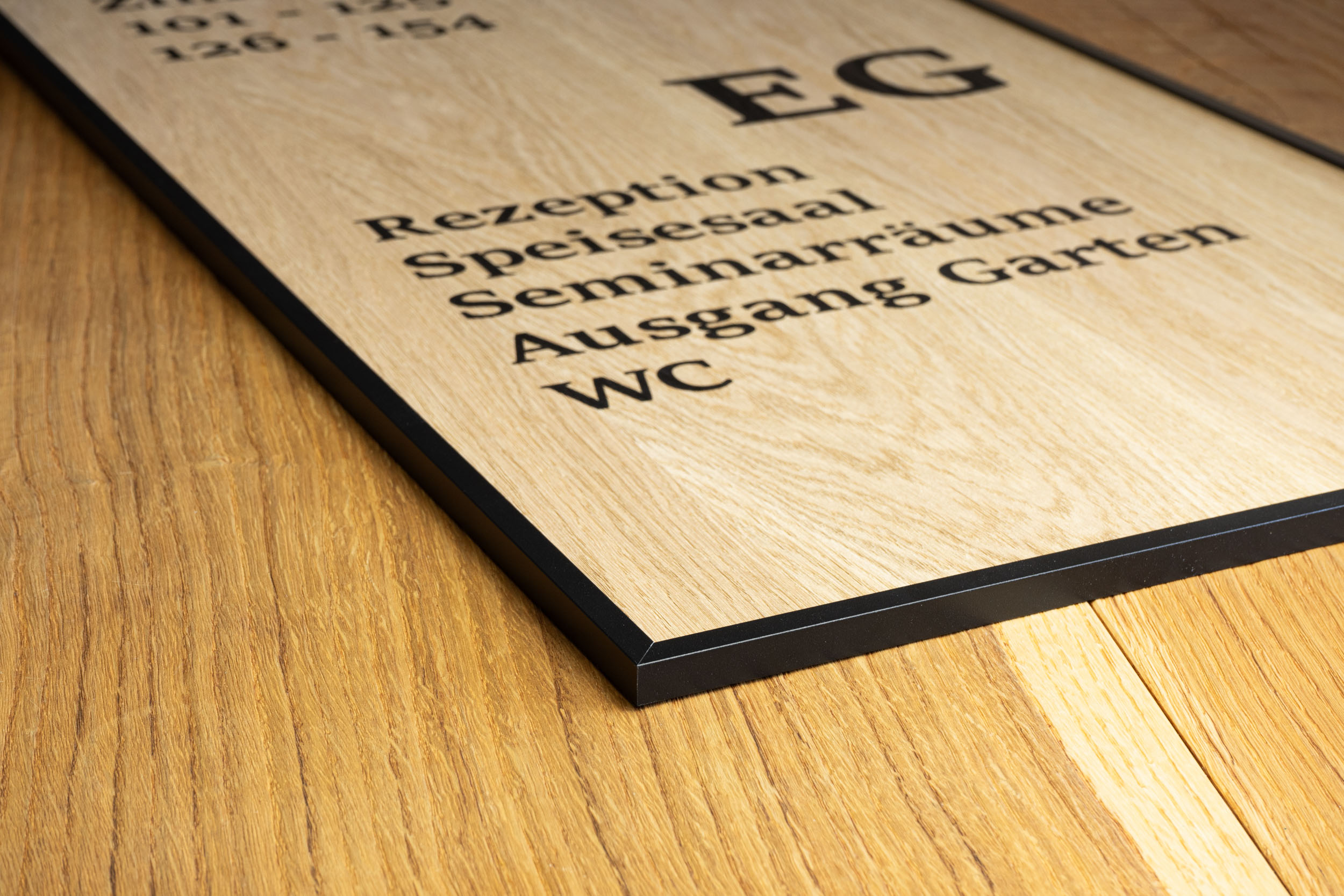 Infoschild H12 WOOD.eiche