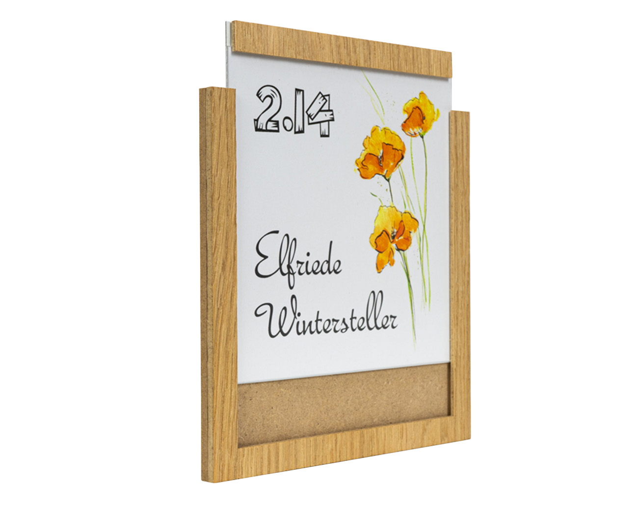 Türschild WOOD.eiche Einschub