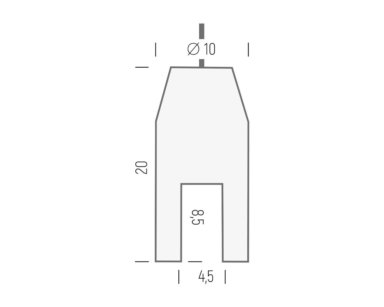 Hängeschildhalter iNOX h20.4