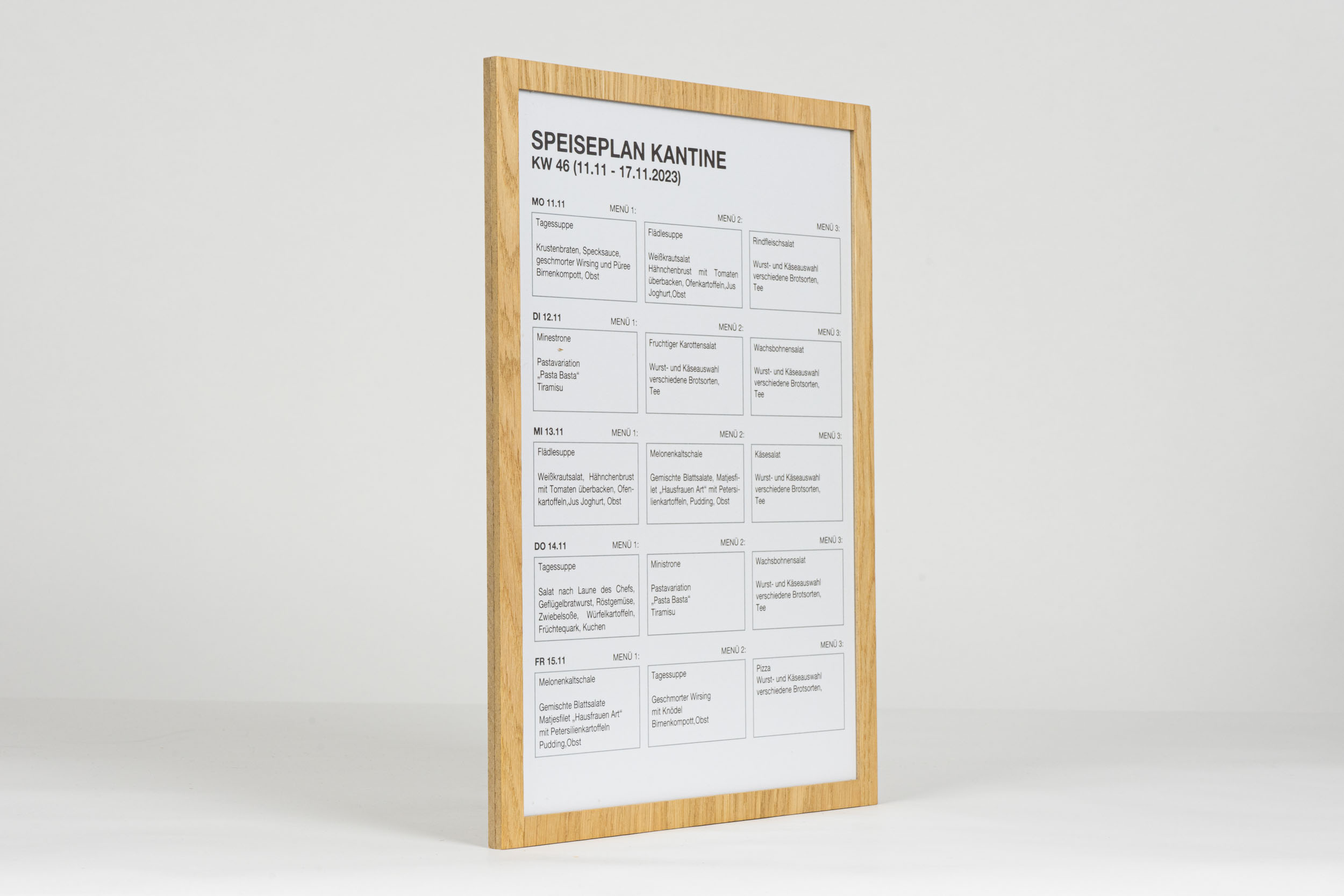 Infoschild WOOD.eiche Einschub