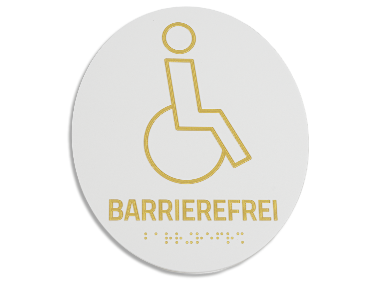 Piktogrammschild Acryl TAKTIL weiß - AKTION