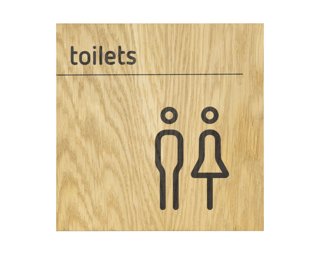 Infoschild H12 WOOD.eiche