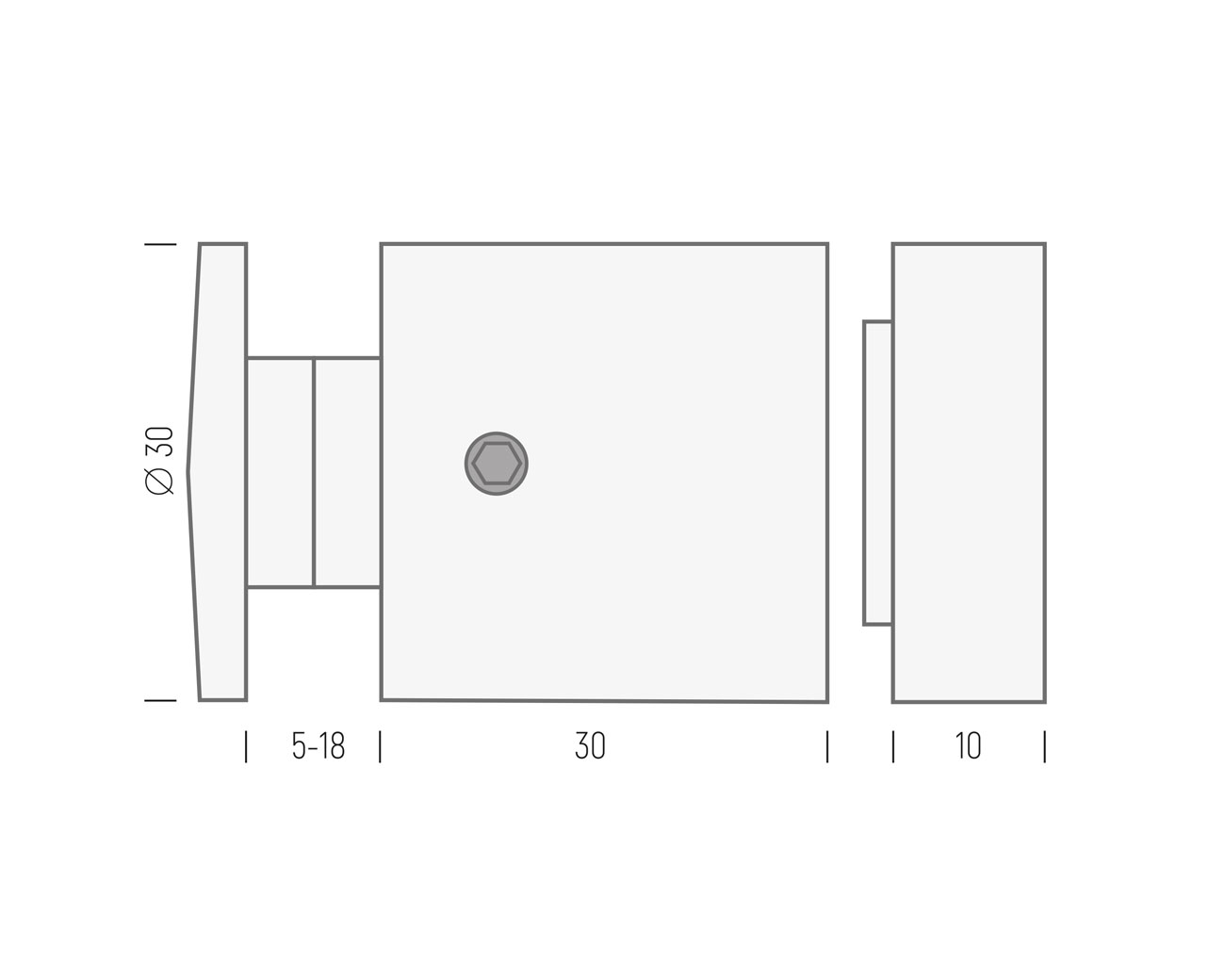 Wandhalter iNOX w30.30