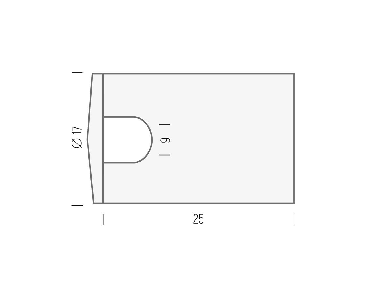 Wandhalter für Stangen iNOX wh.st