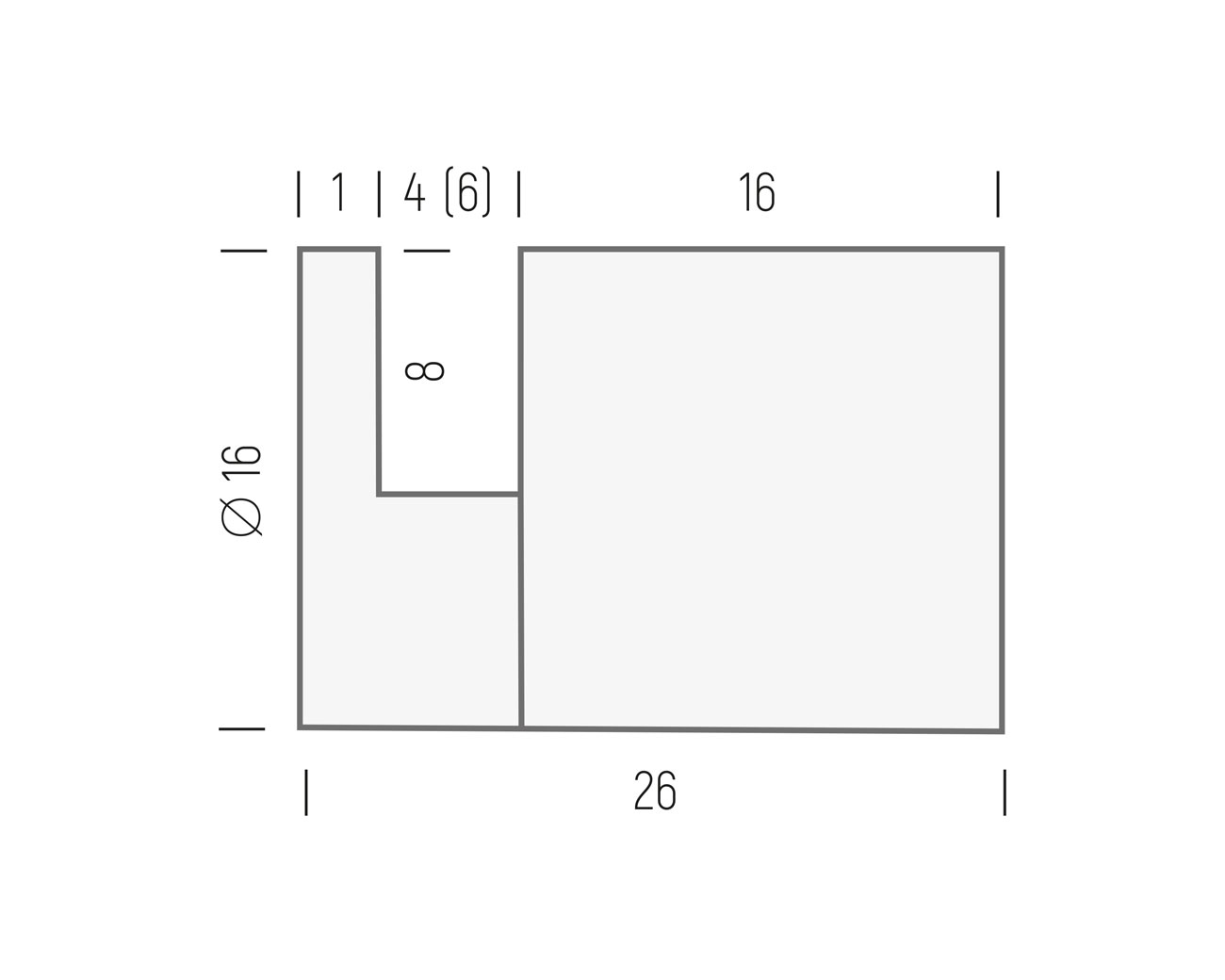 Wandhalter iNOX  ow16.4, ow16.6