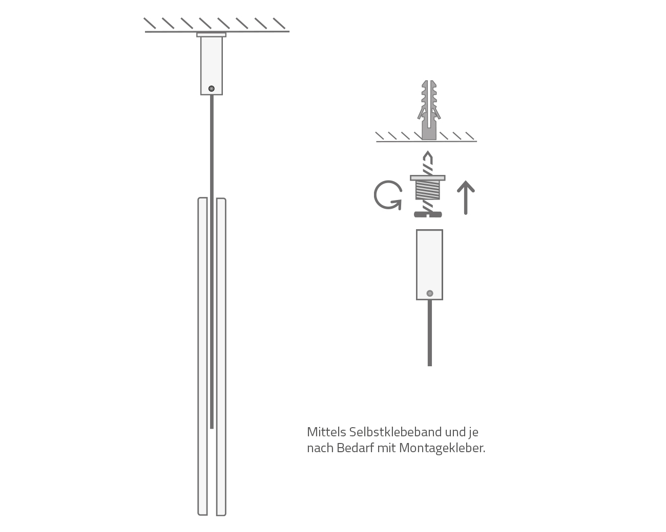 Hängeschild beidseitig ALU.direkt4
