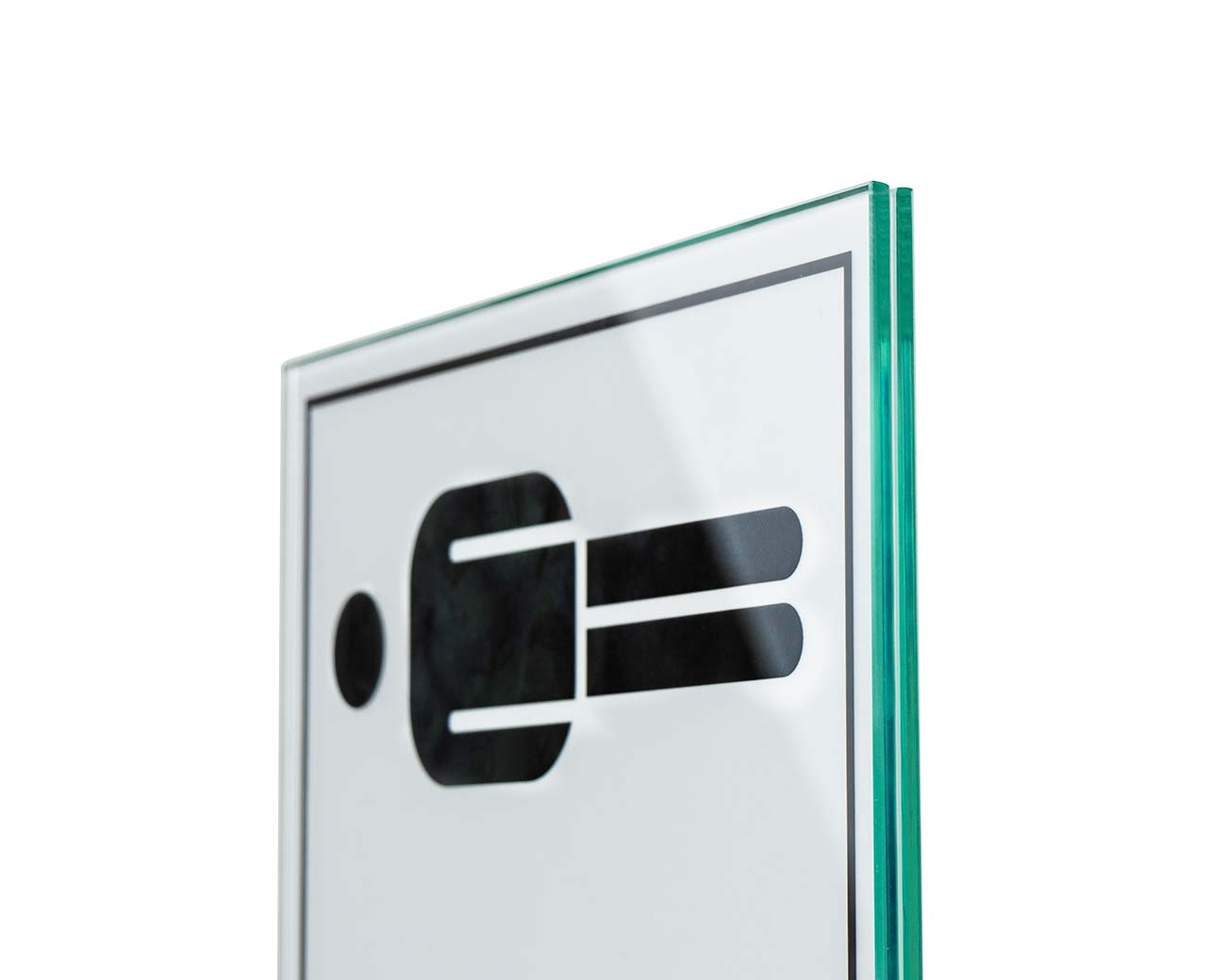 Fahnenschild einseitig KRISTALLINO.kurz