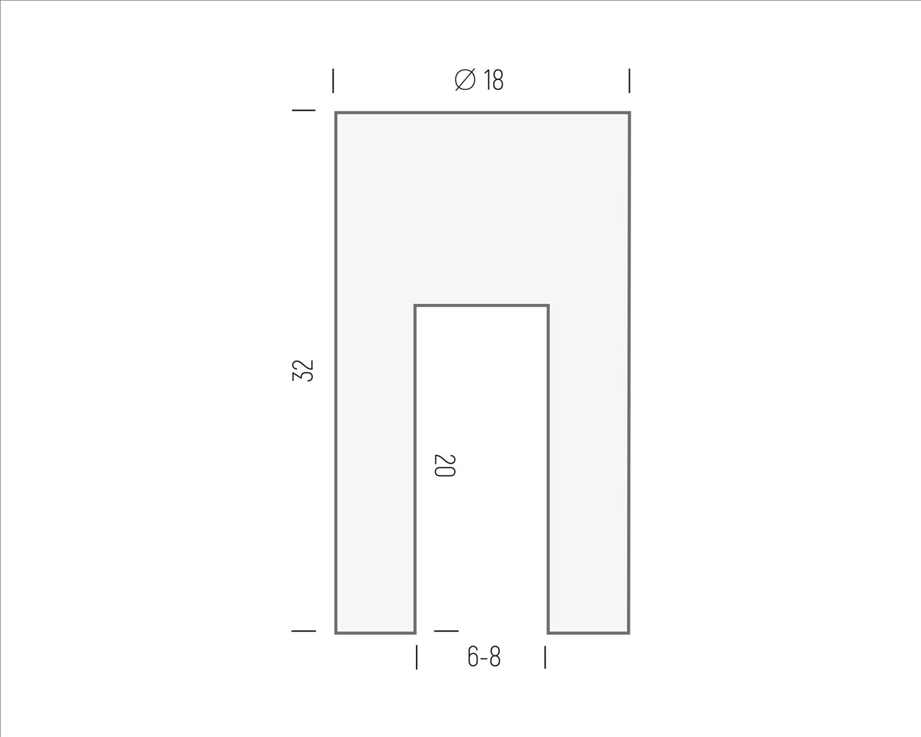 Hängeschildhalter iNOX h2.st