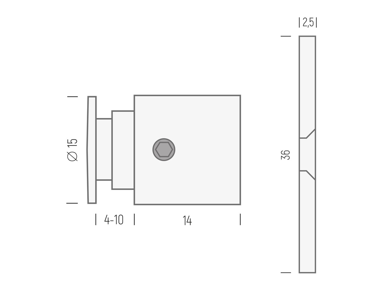 Wandhalter iNOX w15.14_KT