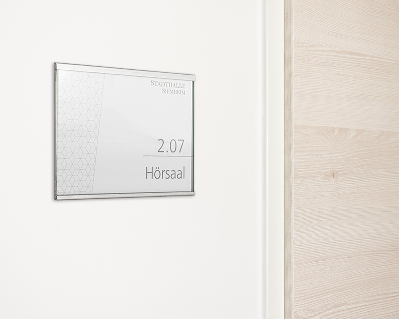 Türschild NIRO.esg - 5 Stück - AKTION