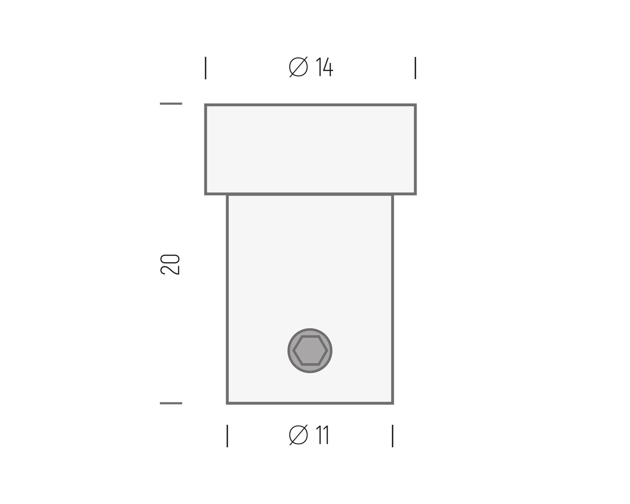 Deckenhalter iNOX  d2.s Deckenhalter iNOX  d2.s