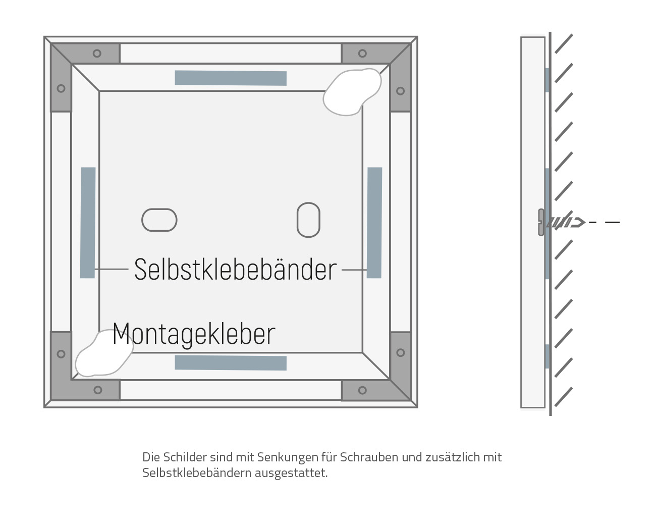 Wandschild FORMO.b1 DIREKT / MAGNET