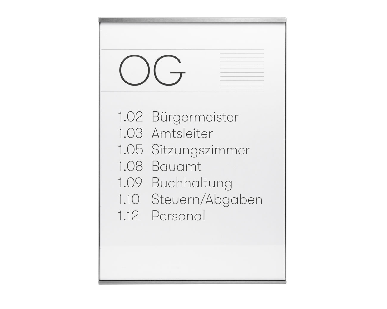 Infoschild NIRO.plex