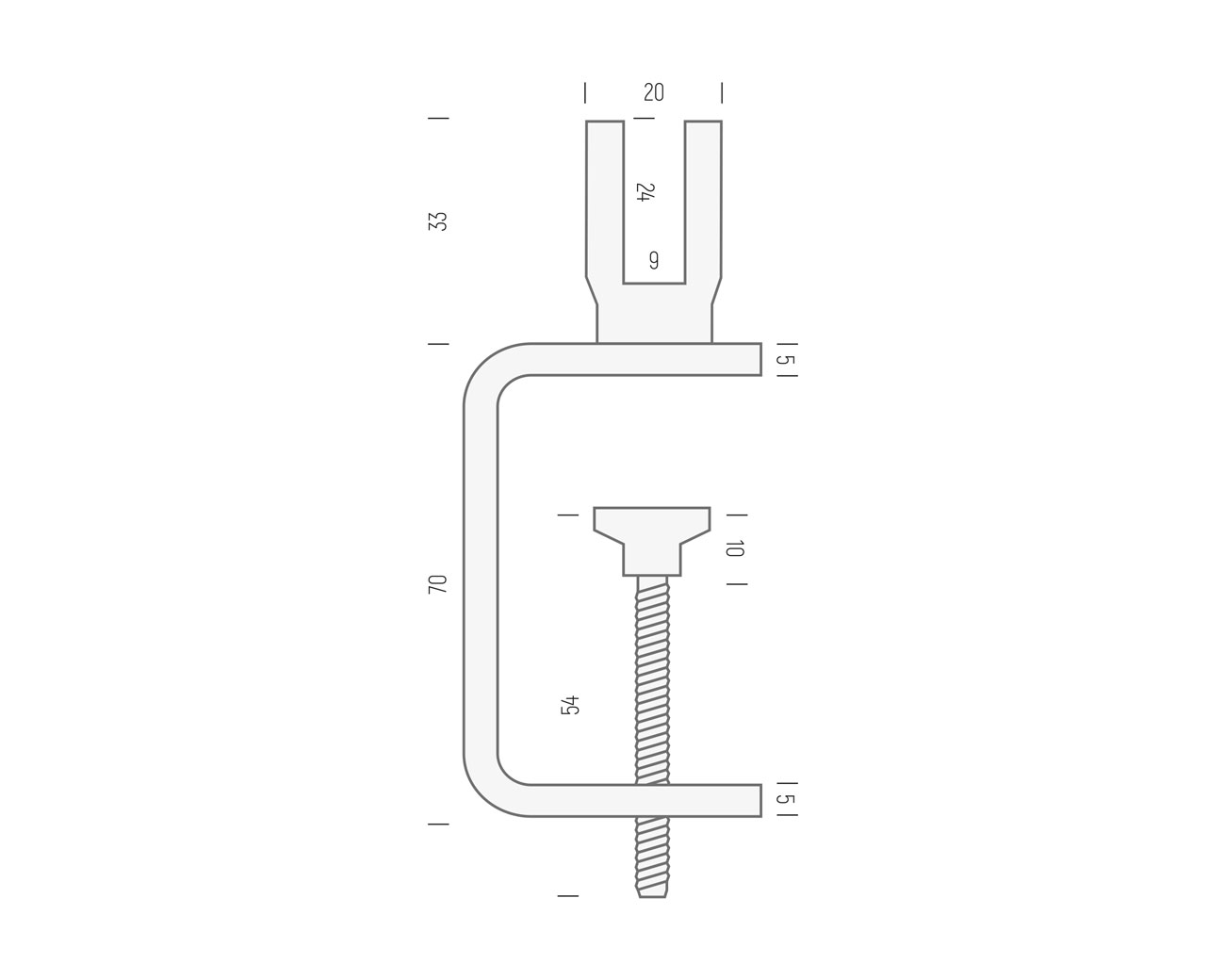Tischklemme iNOX tik.50