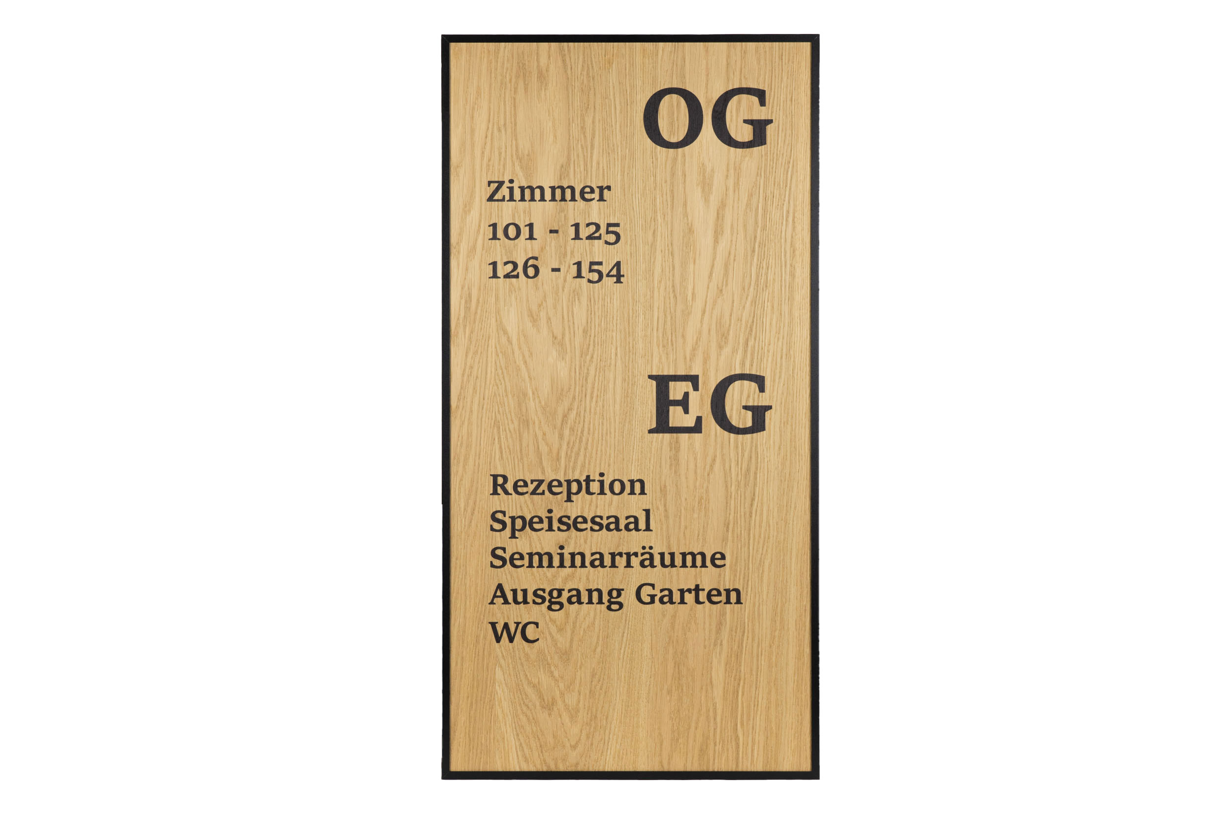 Infoschild H12 WOOD.eiche